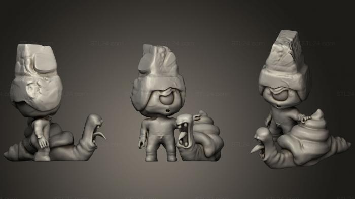 Figurines simple (A Strange Duo, STKPR_1576) 3D models for cnc